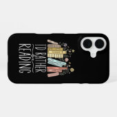 Coque iPhone 16 Je préfère lire (Verso Horizontal)
