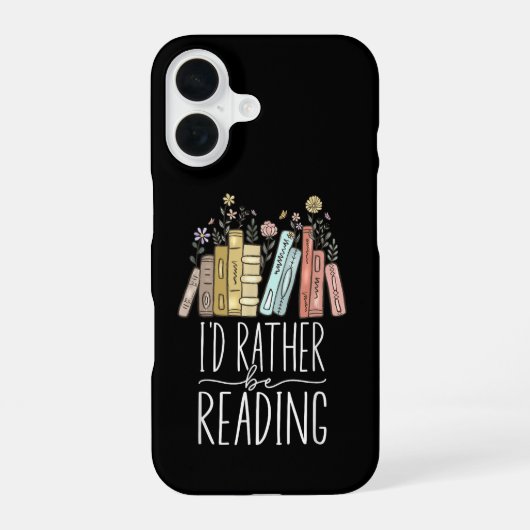Coque iPhone 16 Je préfère lire (Verso)