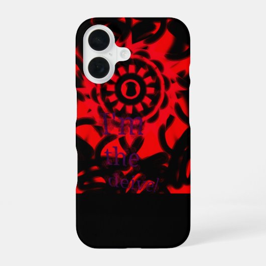 Coque iPhone 16 Je suis le diable (Verso)
