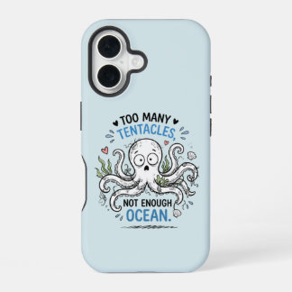 Coque iPhone 16 Je veux juste serrer l'océan dans mes bras – Tortu