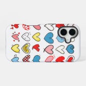 Coque iPhone 16 Je Vous Coeurs Vraiment (Verso Horizontal)
