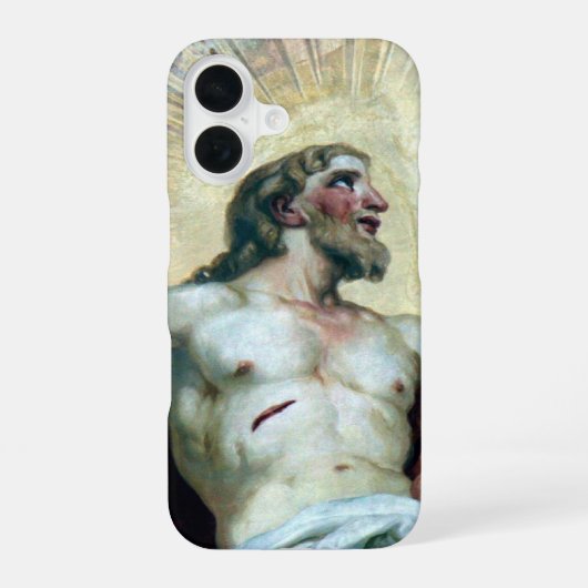Coque iPhone 16 jésus fresco (Verso)