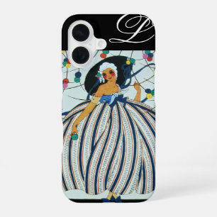 Coque iPhone 16 JEUNE FILLE FANTAISISTE MONOGRAMME / Beauté Mode