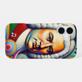 Coque iPhone 16 Johann Sebastian Bach Portrait (Verso Horizontal)