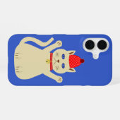 Coque iPhone 16 Joli Chat de Noël (Verso Horizontal)