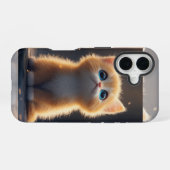 Coque iPhone 16 Joli Chat Orange (Verso Horizontal)