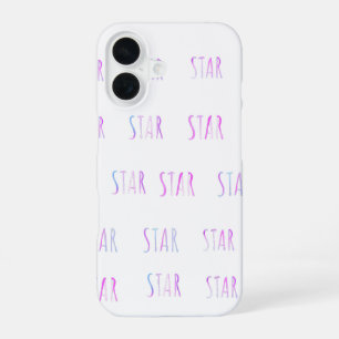 Coque iPhone 16 Joli étui de téléphone étoile minimaliste
