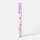 Coque iPhone 16 Joli Marbre Abstrait Personnalisé Rose violet rose (Côté gauche)