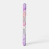 Coque iPhone 16 Joli Marbre Abstrait Personnalisé Rose violet rose (Côté droit)
