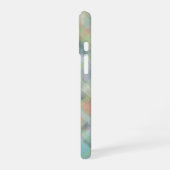 Coque iPhone 16 Joli motif à carreaux sarcelle jaune gris vert ave (Côté gauche)