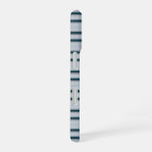 Coque iPhone 16 Jolies rayures bleu gris (Côté droit)