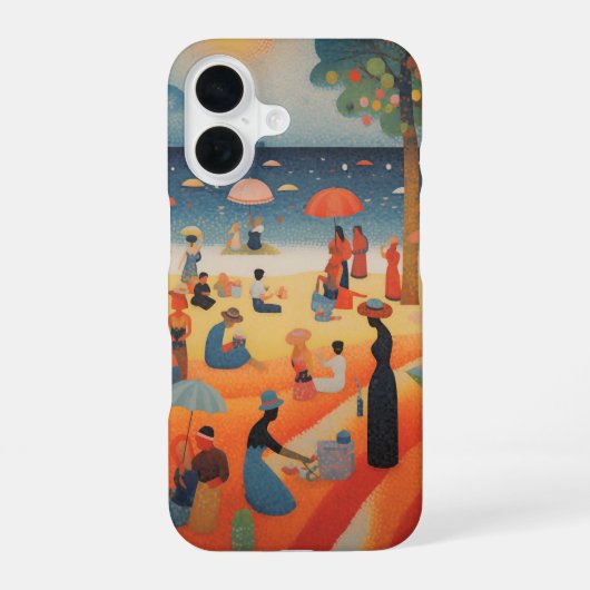 Coque iPhone 16 Journée à la plage (Verso)