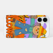 Coque iPhone 16 Joyeux Halloween garçon (Verso Horizontal)