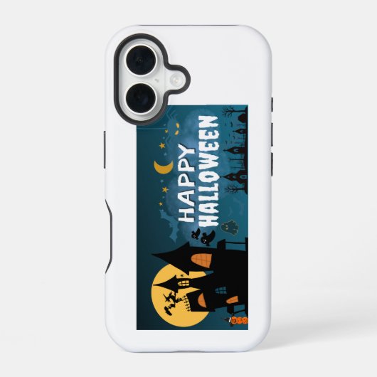 Coque iPhone 16 Joyeux Helloween (Verso)