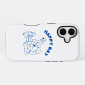 Coque iPhone 16 Joyeux jour (Verso Horizontal)