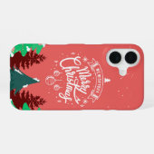 Coque iPhone 16 Joyeux Noël (Verso Horizontal)