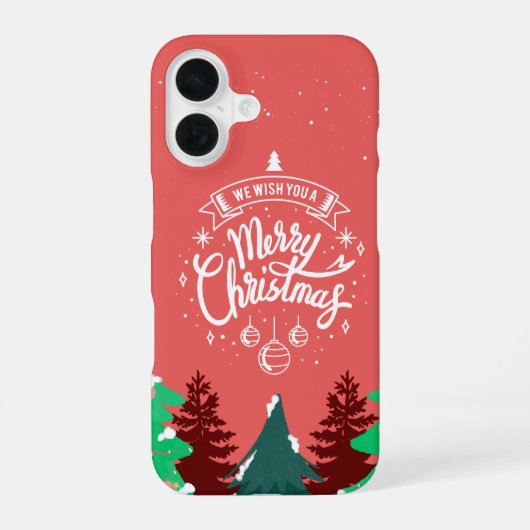 Coque iPhone 16 Joyeux Noël (Verso)