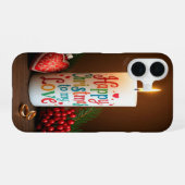 Coque iPhone 16 Joyeux Noël à mon amour (Verso Horizontal)