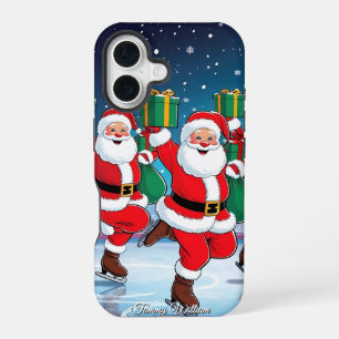 Coque iPhone 16 Joyeux Noël traditionnel élégant vintage mignon
