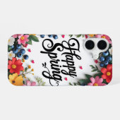 Coque iPhone 16 Joyeux Printemps  (Verso Horizontal)
