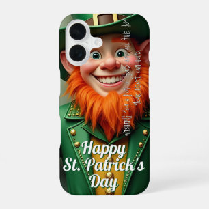 Coque iPhone 16 Joyeux Saint Patrick's Day Leprechaun