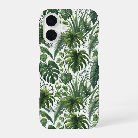 Coque iPhone 16 Jungle Tropical (Verso)