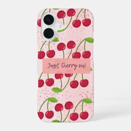 Coque iPhone 16 Just Cherry on! (Verso)