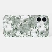 Coque iPhone 16 juste des chèvres vert foncé (Verso Horizontal)