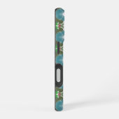Coque iPhone 16 Kaléidoscope de la marée émeraude (Côté droit)