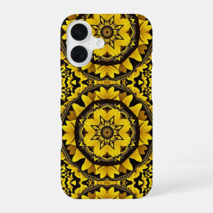 Coque iPhone 16 Kaleidoscope de tournesol