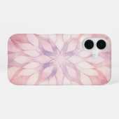 Coque iPhone 16 Kaleidoscope rose (Verso Horizontal)