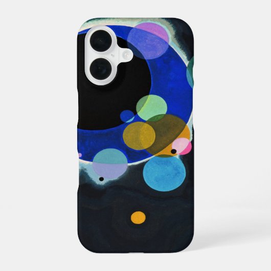 Coque iPhone 16 Kandinsky Plusieurs Cercles Abstrait (Verso)