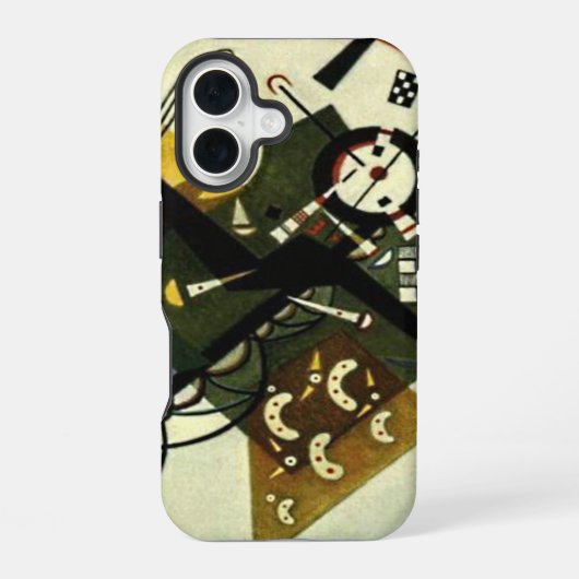 Coque iPhone 16 Kandinsky sur blanc II (Verso)