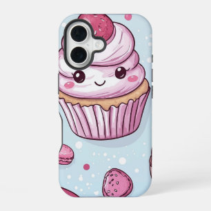 Coque iPhone 16 Kawaii Sweets : Adorable Dessert Téléphone Anime