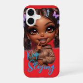 Coque iPhone 16 Keep Slaying CHIBI DOLL (Verso)