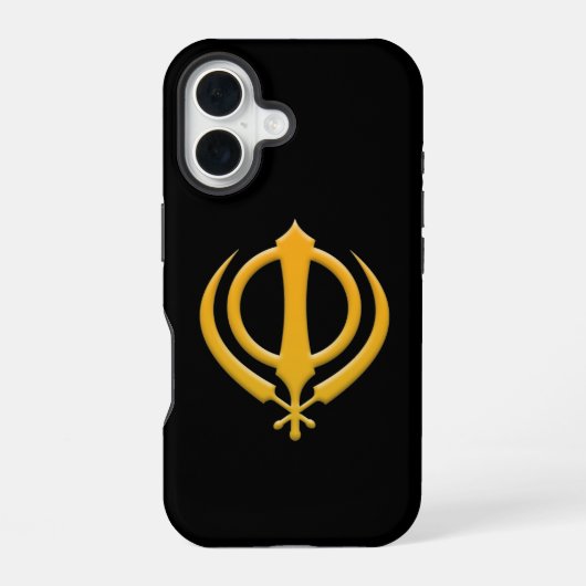 Coque iPhone 16 Khanda sikh (Verso)