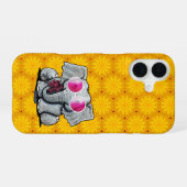 Coque iPhone 16 KiniArt Éléphant iPhone (Verso Horizontal)