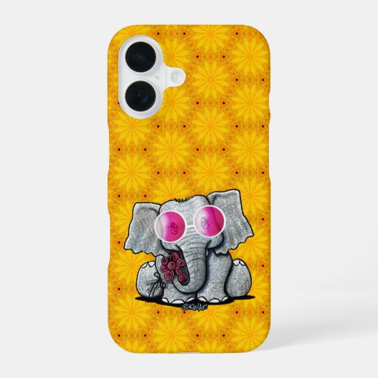 Coque iPhone 16 KiniArt Éléphant iPhone (Verso)