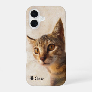 Coque iPhone 16 Kit de photo personnalisé chaton chat animal chien