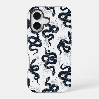 Coque iPhone 16 Kundalini - Serpents cosmiques mystiques