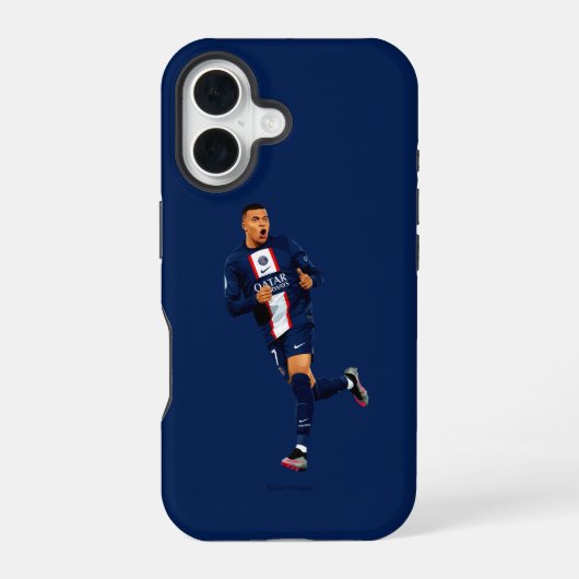 Coque iPhone 16 Kylian Mbappé - PSG (Verso)
