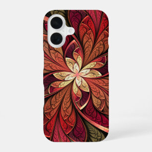 Coque iPhone 16 La Chanteuse Rouge Motif Abstrait Rouge