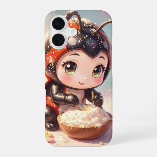 Coque iPhone 16 La coccinelle et le royaume caché du nectar.1 (Verso)