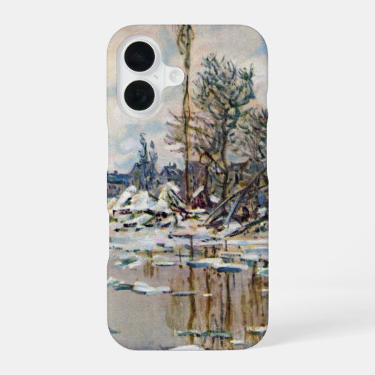 Coque iPhone 16 La débâcle des glaces de Claude Monet (Verso)
