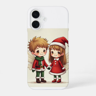 Coque iPhone 16 La fée de Noël d'une paire iPhone 16 Coques