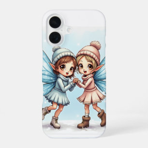Coque iPhone 16 La fée d'hiver d'une paire iPhone 16 Coques