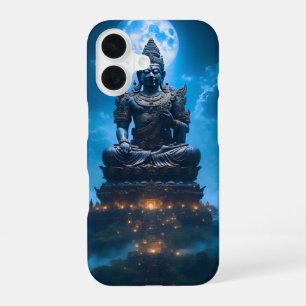 Coque iPhone 16 La Lumière de la Pleine Lune du Bouddha
