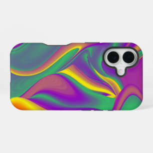 Coque iPhone 16 La magie des couleurs Abstrait Rainbowart 3D