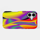 Coque iPhone 16 La magie des couleurs Abstrait Rainbowart 3D (Verso Horizontal)