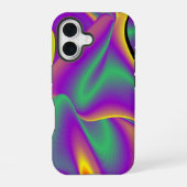 Coque iPhone 16 La magie des couleurs Abstrait Rainbowart 3D (Verso)